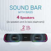 ARIZONE AS-983 Portable Wireless Bluetooth Speaker for Gaming and Music with RGB Lights